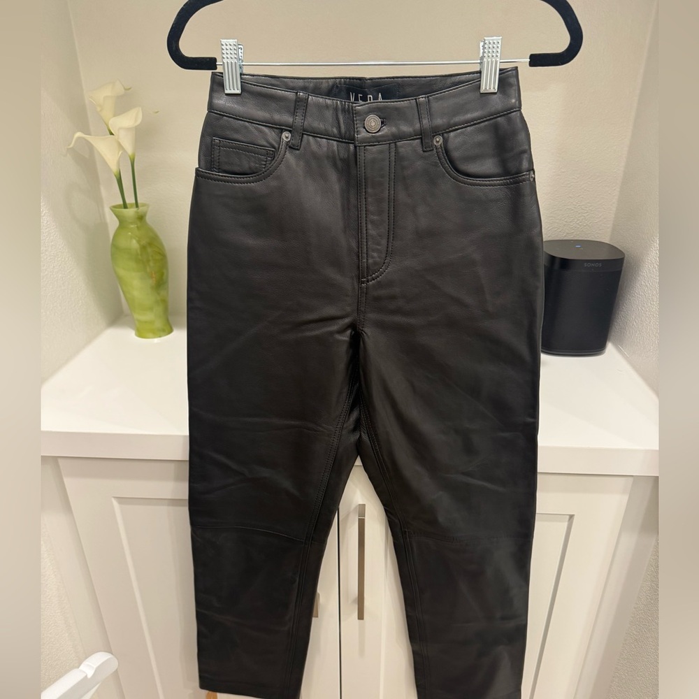 Reformation Veda Cynthia Leather Pants - Picture 4 of 7